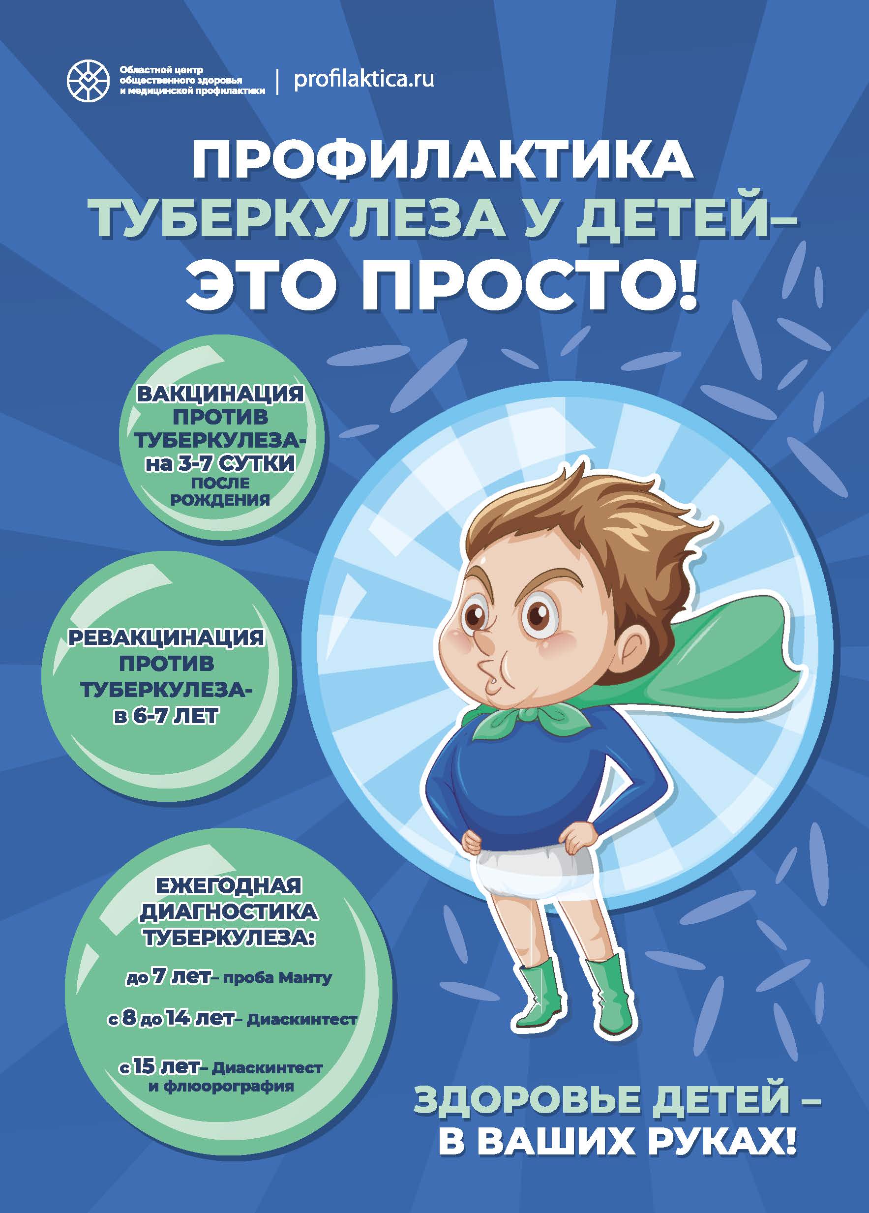 Листовка Туберкулез дети А4